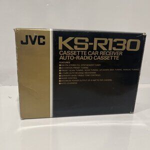 JVC KS-R130 AM/FM Radio Cassette Car Receiver Shaft Post Style Stereo Untested